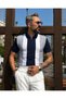 Men's Verona Old Money Zippered Knitwear Polo Collar - 3
