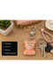 Pinky Bear Plush Charm Keychain Cute Teddy Bear Figure Gift Key Accessory