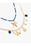 Sea Themed Charm Beaded Necklace Set - 2