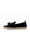 Suede Leather Men's Casual Shoes Navy Blue - 3