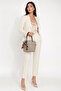Mink Women's Shoulder and Hand Bag with Stylish Scarf Detail and Adjustable Strap for Daily Use - 2