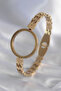316L Steel Gold Color Barley Processing Openable Bell Jar Model Women's Handcuffs