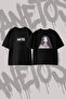 Sza_2 Design Printed Oversize Crew Neck T-Shirt Black
