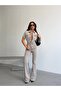 Women's Short Sleeve Spanish Flare Denim Jumpsuit - 3