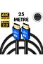 كابل HDMI 2.0 بطول 25 متر بدقة 4K UHD |   متوافق مع التلفزيون، وشاشات العرض، والكمبيوتر، ووحدات التحكم بالألعاب - 2