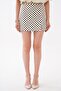 Women's Slit Detailed Polka Dot Short Skirt 260659 - - 3