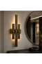 Tt043-3Çubuk-Esk-Kpl (with Yellow Light Led) Striped Profile 3 Bar Antique Finish Led Sconce - 2