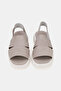 Women's Mink Genuine Leather Strappy Flat Sole Daily Sandals - 4