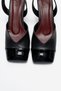 Maruelle Black Leather Patent Leather Detailed Women's Heeled Shoes - 2