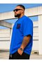 Men's Large Size Oversize Never Give up Printed T-Shirt 100% Cotton Streetwear Back Print T-Shirt - 3