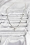 Zircon Stone Polar Star Model Brass Silver Color Women's Necklace - 2