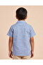 Boys Blue Cotton Linen Casual Shirt - 6