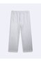 Wide Leg Elastic Waist Gray Tracksuit - 3