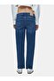 Wılona L Straight Leg Mid Waist Mid Indigo Jean Pants - 3