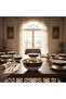Black & White Premium Melamine Serving Bowl – 8 Inch - 2