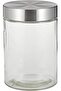 4-Piece Glass Canister Set with Stainless Steel Lids - 3