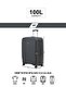 1 Piece Polypropylene Hard-side Luggage Set with TSA Lock | Lightweight Spinner Suitcases with 360° Wheels | Durable Trolley Bags for Secure Travel (28" Large) - 7