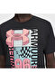 Logo Collage Men's Black Polo Collar T-Shirt - 3