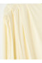 Özmarka New Season Beige Crew Neck Gathered Blouse - 6