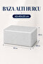 Storage Bag Set with Zipper, Striped Under-Bed Storage Bag, Quilt Blanket Clothing Storage Organizer, 3-Piece Set - 5