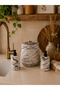 Decorative Marble Pattern Bohemian Style 3-Piece Kitchen Set Countertop Trash Can Liquid Soap Dispenser and Dishwashing Liquid Dispenser Set - 8