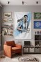 Lionel Messi Wall Covering – Modern Decorative Quality Fabric Tapestry Wall Tapestry - 2