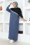 Striped Detail Sports Suit Indigo - 4