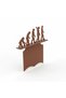 Decorative bookmark, human evolution design - 2