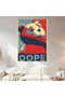 Dope Bear Hope Style Wall Covering Wall Tapestry First Quality Satin Fabric Poster - 2