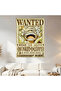 Monkey D. Luffy Wanted Wall Covering Wall Tapestry First Quality Satin Fabric Poster - 2
