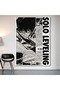 Solo Leveling Sung Jinwoo Wall Covering Wall Tapestry First Quality Satin Fabric Poster