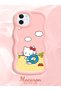 iPhone 11 Compatible Case Camera Protector Pink Silicone Couple Phone Case Kitty Pattern - 2