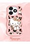 Tecno Spark 20 Compatible Case Camera Protector Pink Silicone Couple Phone Case Kitty Pattern - 2