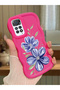 Redmi Note 11 Pro 4g Compatible Case Camera Protector Red Silicone Couple Phone Case Floral Pattern
