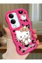 Vivo Y19S Gt 5g Compatible Case Camera Protector Red Silicone Couple Phone Case Kitty Pattern