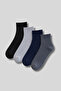 Men's 4-Pack Cotton Sole Towel Mid-Length Sports-Tennis Socks