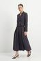 Black Buttoned Jacket Skirt Set 4674A - 2