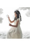 (eb96)Feather Dark Angel Costume Set, Includes Wings, Angel Halo Headband & Heart Fairy Wand, Suitable for Halloween Party, Kids Birthday, Cosplay, Photo Shoot, Stage Performance, Masquerade Ball - 3