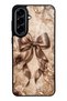 Samsung A57 Glossy Phone Case with Bronze Pearl Design