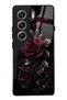 Tecno Camon 40 Obsidian Burgundy Roses Design Glossy Phone Case