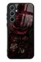 Samsung A35 Glossy Phone Case with Midnight Velvet Rose Design