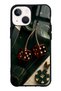 iPhone 13 Mini Emerald Casino Cherry Design Glossy Phone Case