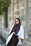 Petra Mosaic Ethnic Pattern Shawl - Black Purple
