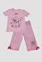 Girl's Printed Sleeve Set 2528 White 4 - 2