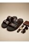 -Genuine Leather Men's Slippers - 5