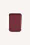 Magsafe Unisex Faux Leather Claret Red Card Holder I6568Axns