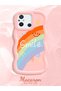 Redmi 11A Compatible Case Camera Protective Pink Silicone Couple Phone Case Rainbow Pattern - 2