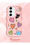 Samsung Galaxy S24 Fe Compatible Case Camera Protector Pink Silicone Couple Phone Case Heart Pattern - 2