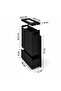 Bathroom / Wc Trash Bin Minimalist Design Wall Mountable / Adhesive Mountable (Black) - 7