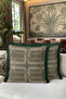 Geometric Chain Fringed Pillowcase - Maze Ethnic Bohemian Mink Navy Blue Tassel Throw Pillow Cover